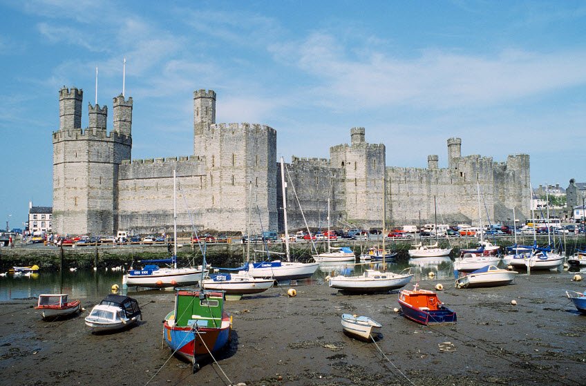 Caernarfon Castle, Gwynedd, Wales, United Kingdom